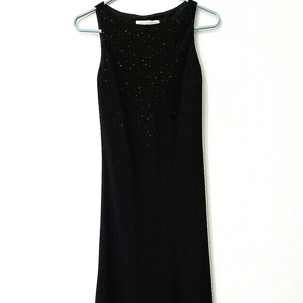 Jones New York black sparkle detailed long dress